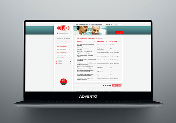 DuPont Career Site by Adverto