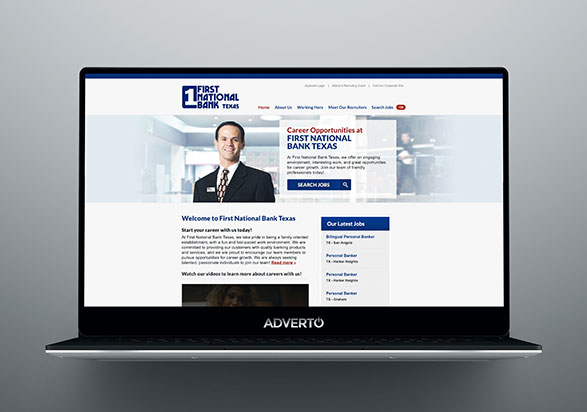 First National Bank Career Site by Adverto
