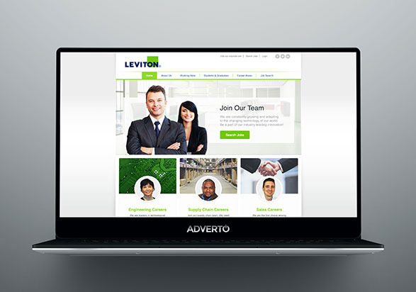 Leviton Career Site by Adverto