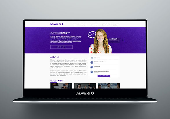 Monster Career Site by Adverto